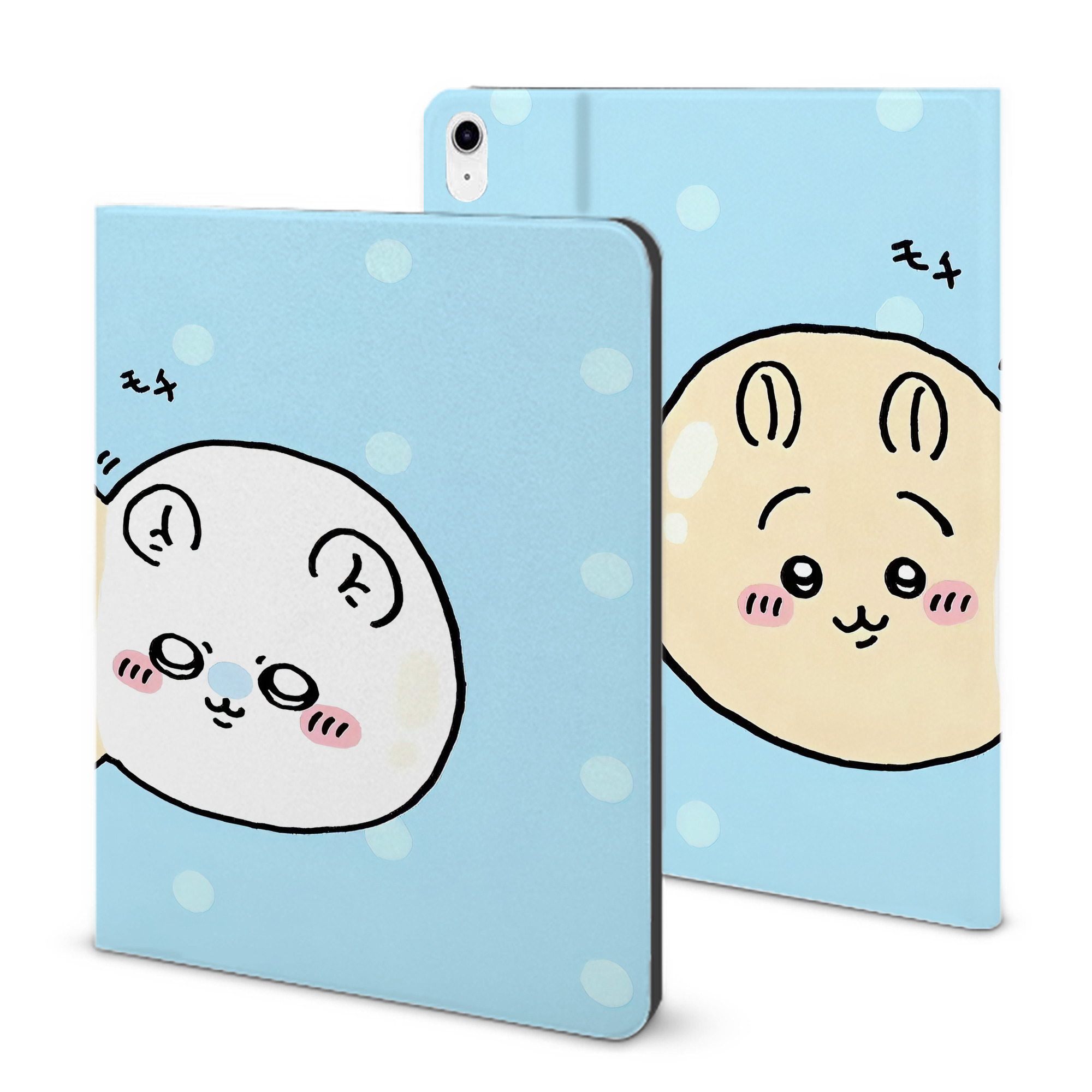（画像用） ちいかわ Chii-kawa IPad ケース ブック型 PUレザー TPU 耐衝撃 軽量 薄型 ペン収納なし 全面保護 IPad 各モデル対応